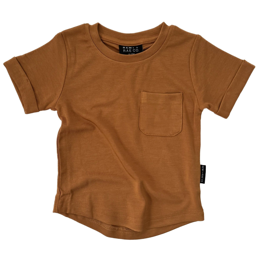 BAMBOO POCKET TEE - CARAMEL - Tenth &amp; Pine - 3 - 6M