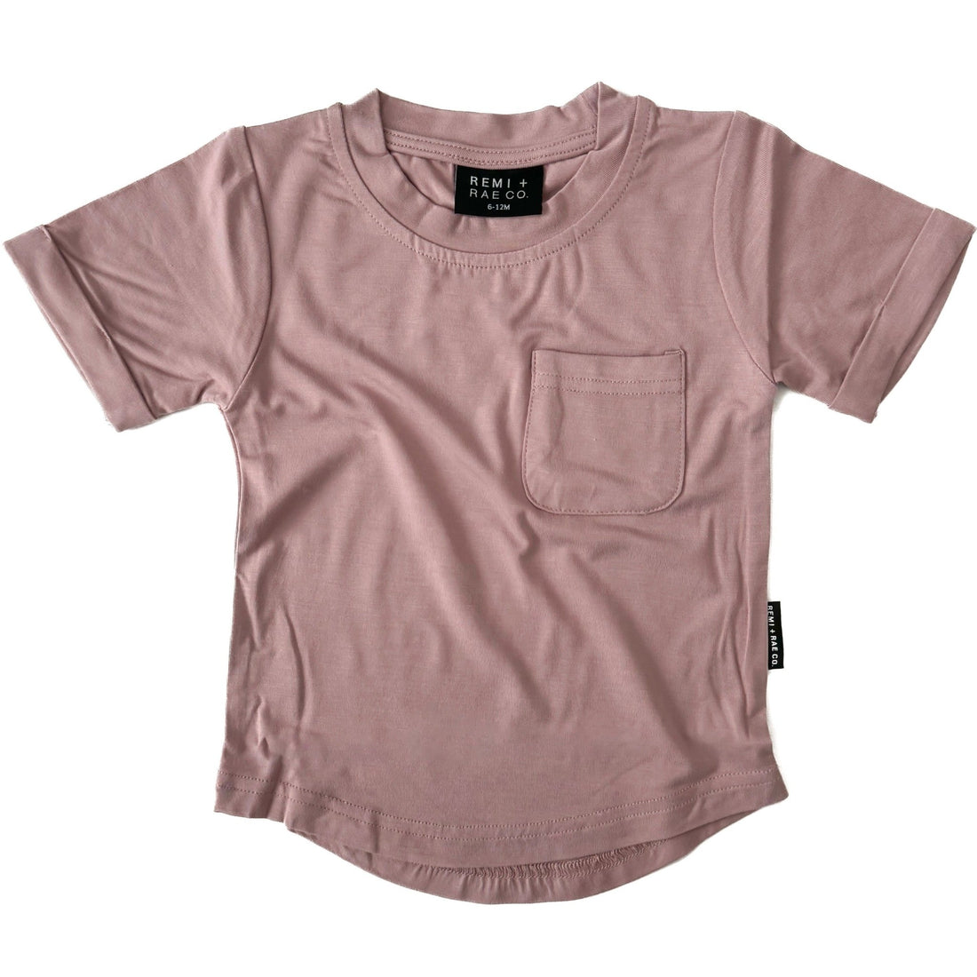 BAMBOO POCKET TEE - DESERT ROSE - Tenth &amp; Pine - 3 - 6M