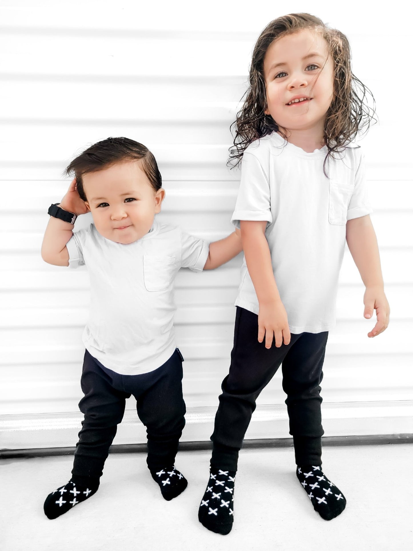 BAMBOO POCKET TEE - WHITE - Tenth & Pine - 3 - 6M