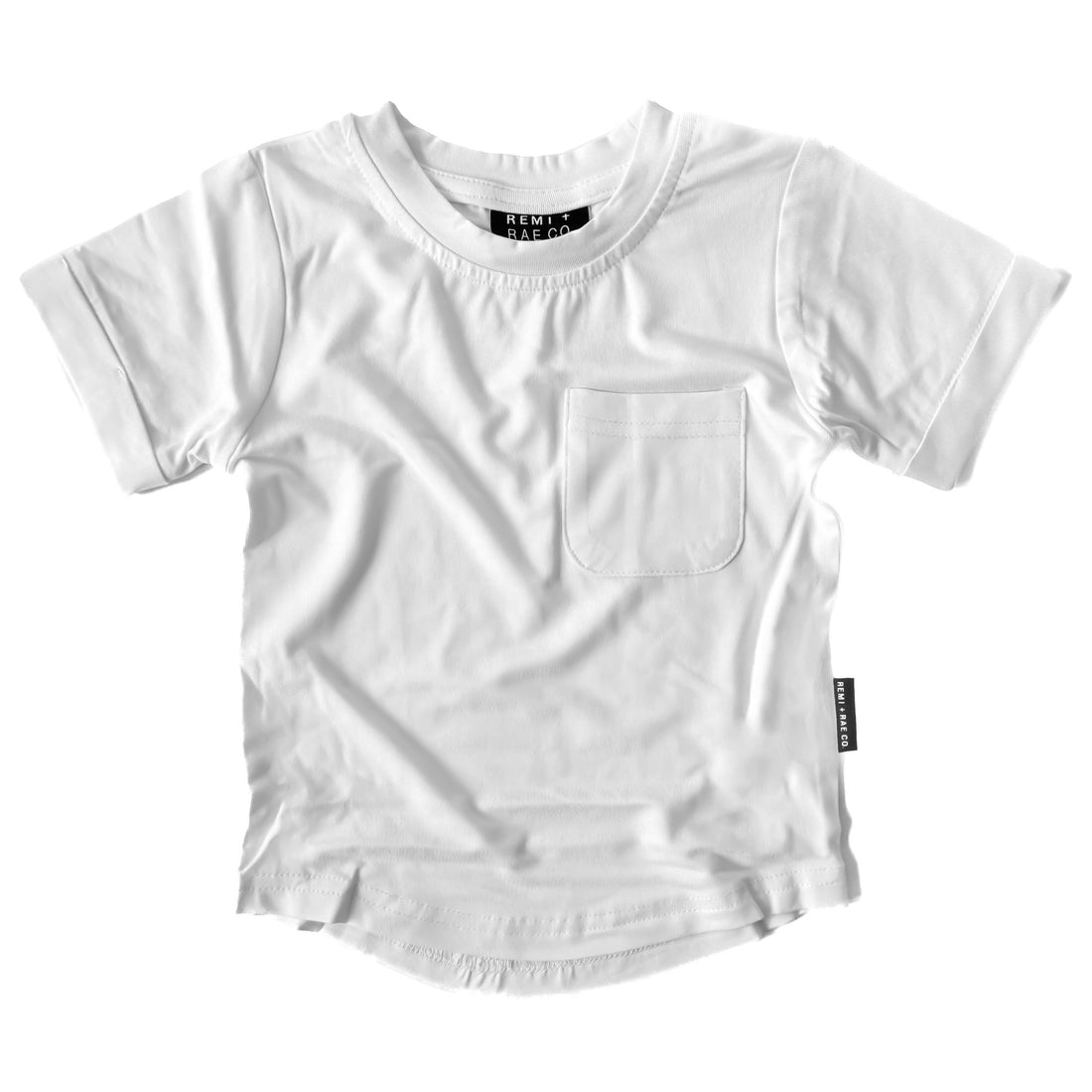 BAMBOO POCKET TEE - WHITE - Tenth &amp; Pine - 3 - 6M