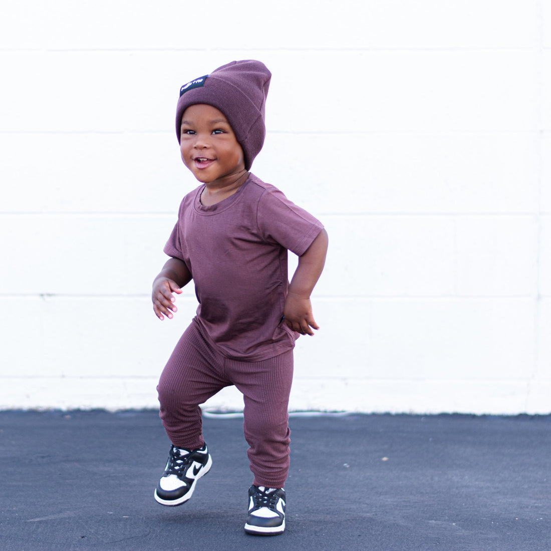 BAMBOO RIB LEGGINGS - Black Cherry - Tenth & Pine - leggings - 0/6m