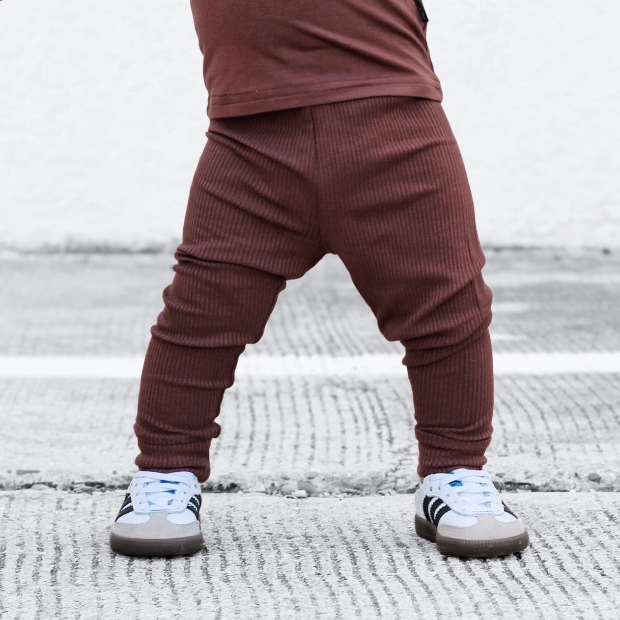 BAMBOO RIB LEGGINGS - Black Cherry - Tenth &amp; Pine - leggings - 0/6m