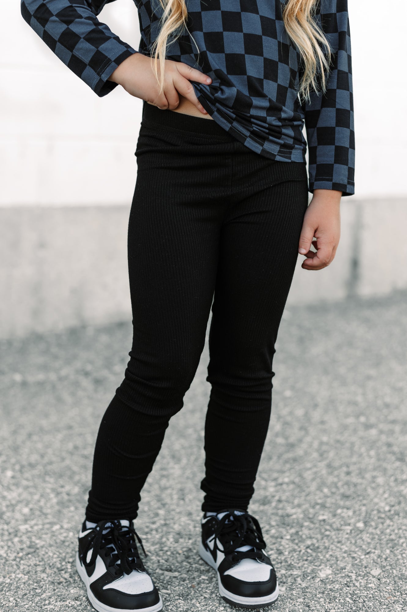 BAMBOO RIB LEGGINGS - Midnight - Tenth &amp; Pine - leggings - 0/6m