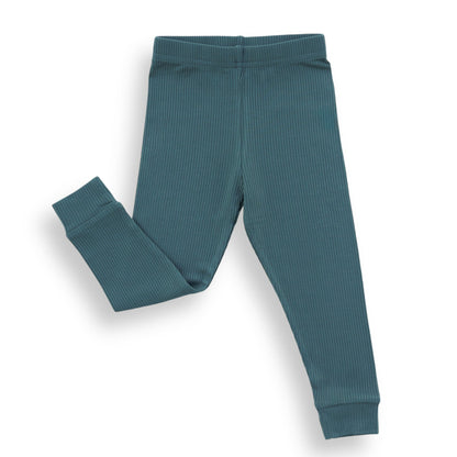 BAMBOO RIB LEGGINGS - Slate - Tenth &amp; Pine - leggings - 0/6m