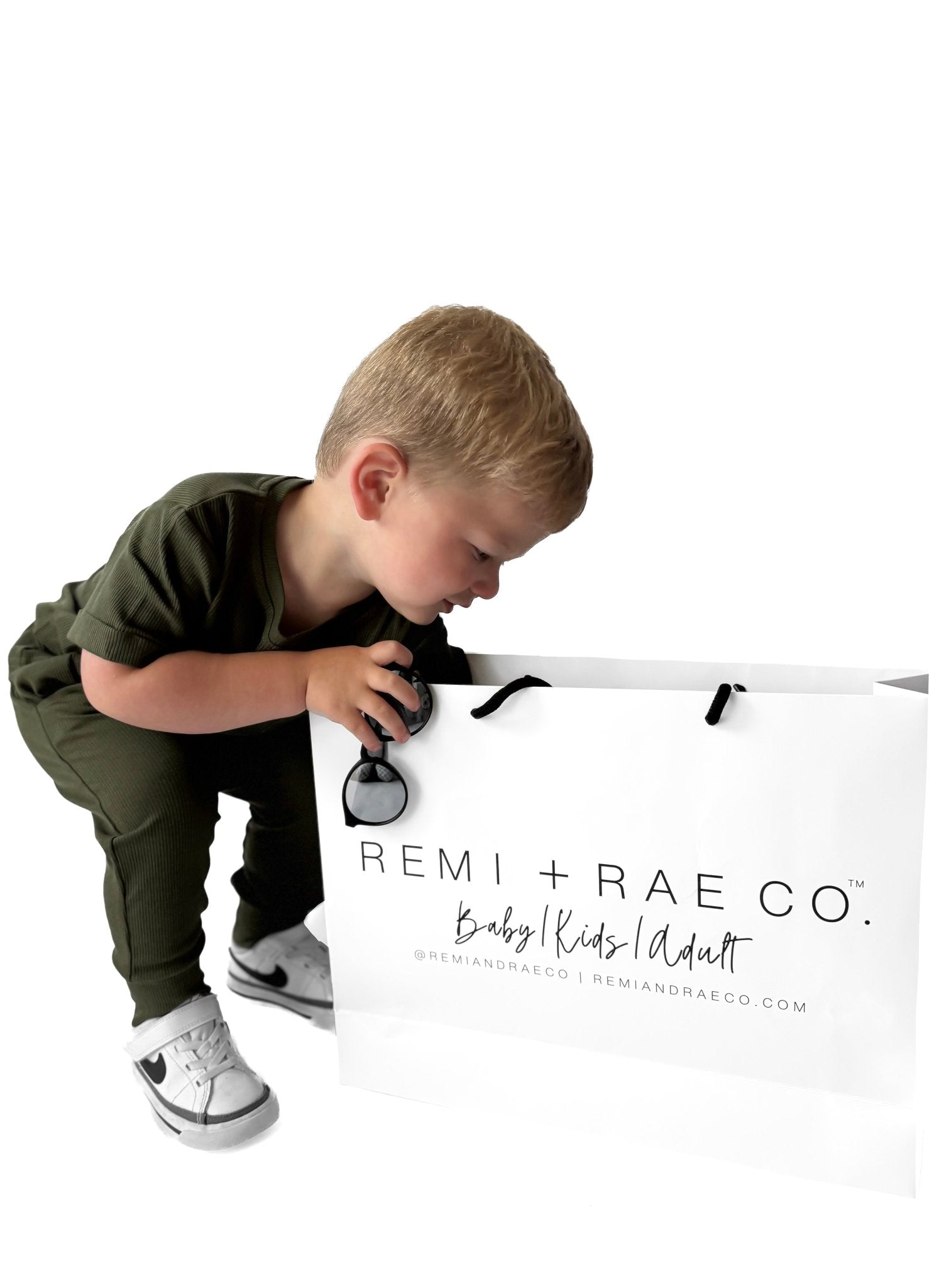 BAMBOO RIBBED JOGGERS - HUNTER - Tenth &amp; Pine - 3 - 6M