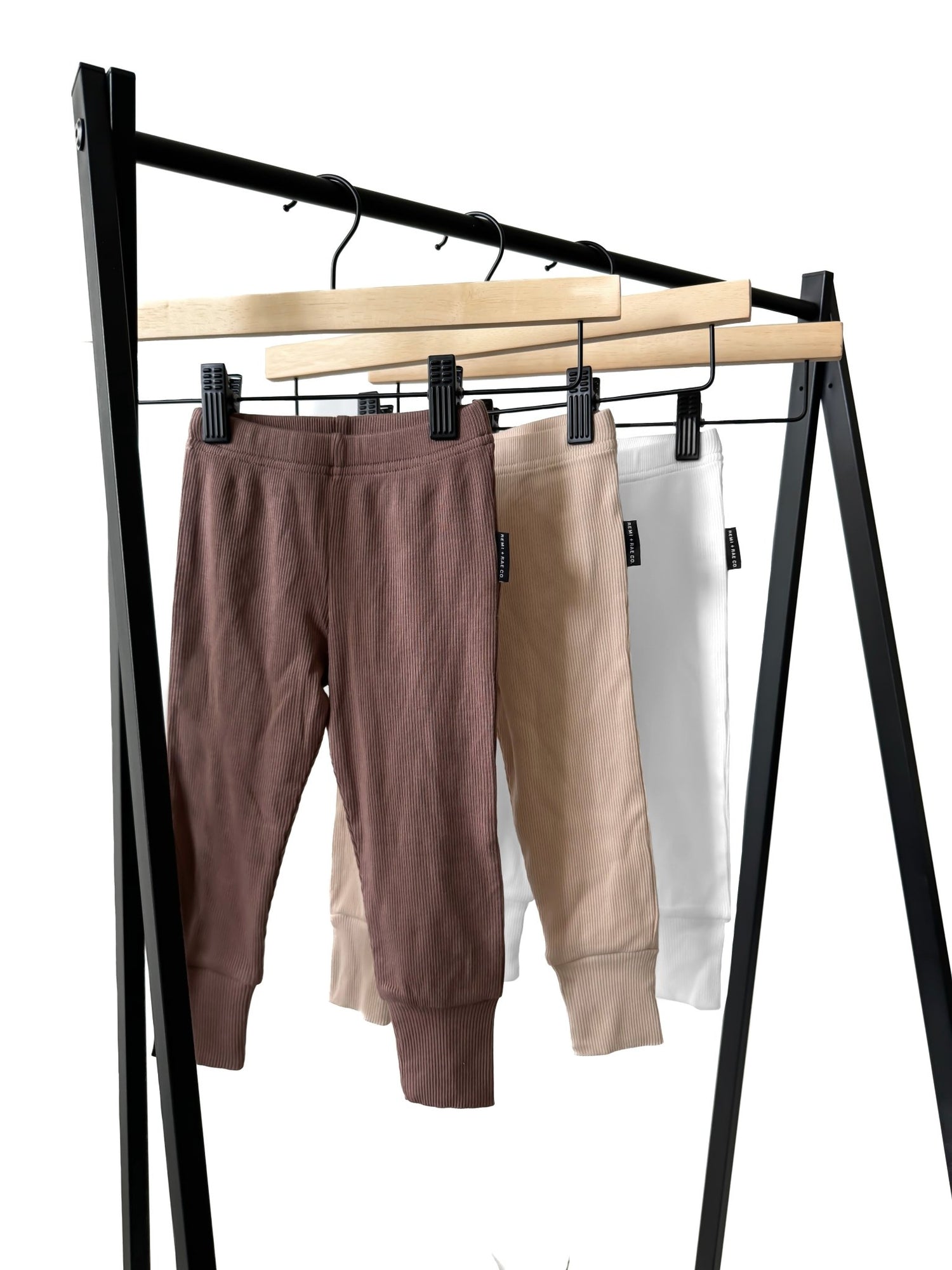 BAMBOO RIBBED LEGGINGS - MOCHA - Tenth &amp; Pine - PANTS - 3 - 6M