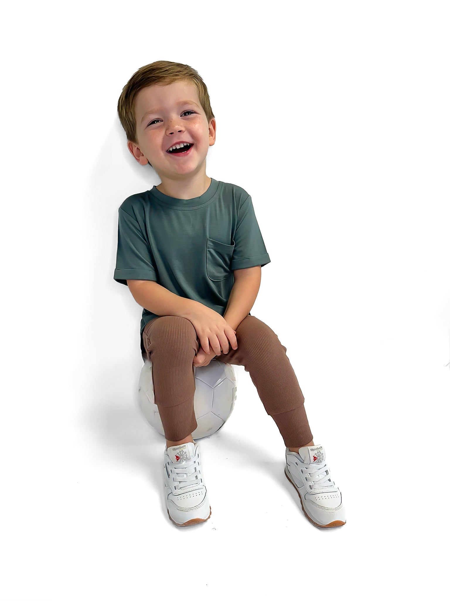 BAMBOO RIBBED LEGGINGS - MOCHA - Tenth &amp; Pine - PANTS - 3 - 6M