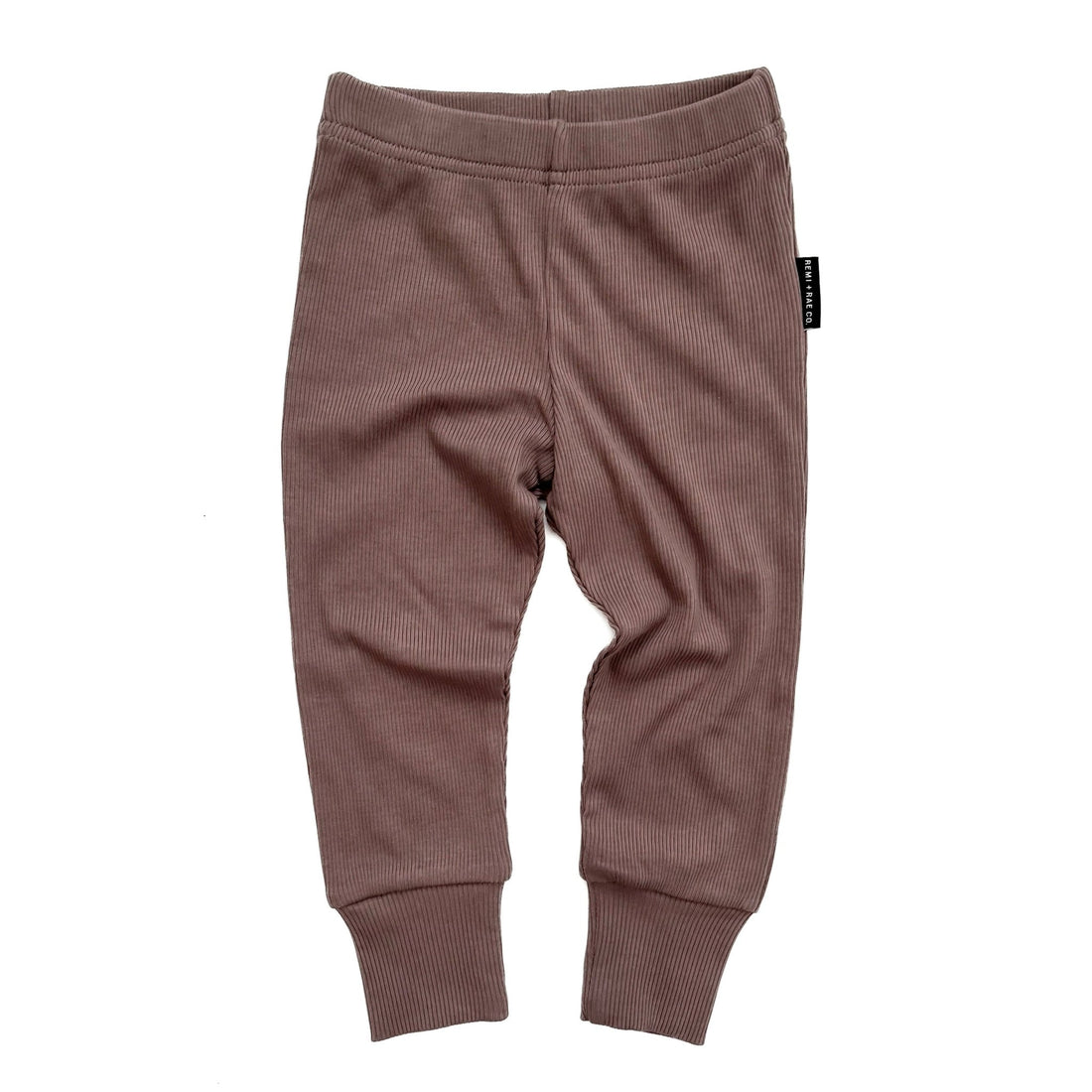 BAMBOO RIBBED LEGGINGS - MOCHA - Tenth & Pine - PANTS - 3 - 6M