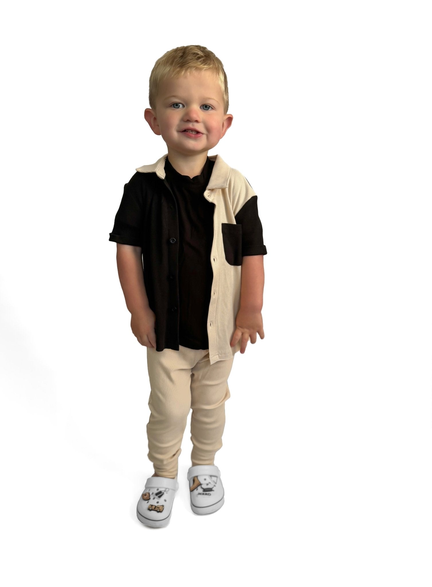 BAMBOO RIBBED LEGGINGS - SAND - Tenth &amp; Pine - 3 - 6M