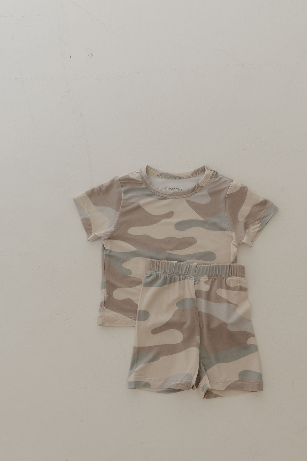 Bamboo Short Set | Camo - Tenth &amp; Pine - Short Set - 0 - 3 Months - forever french baby