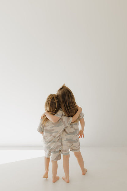 Bamboo Short Set | Camo - Tenth & Pine - Short Set - 0 - 3 Months - forever french baby
