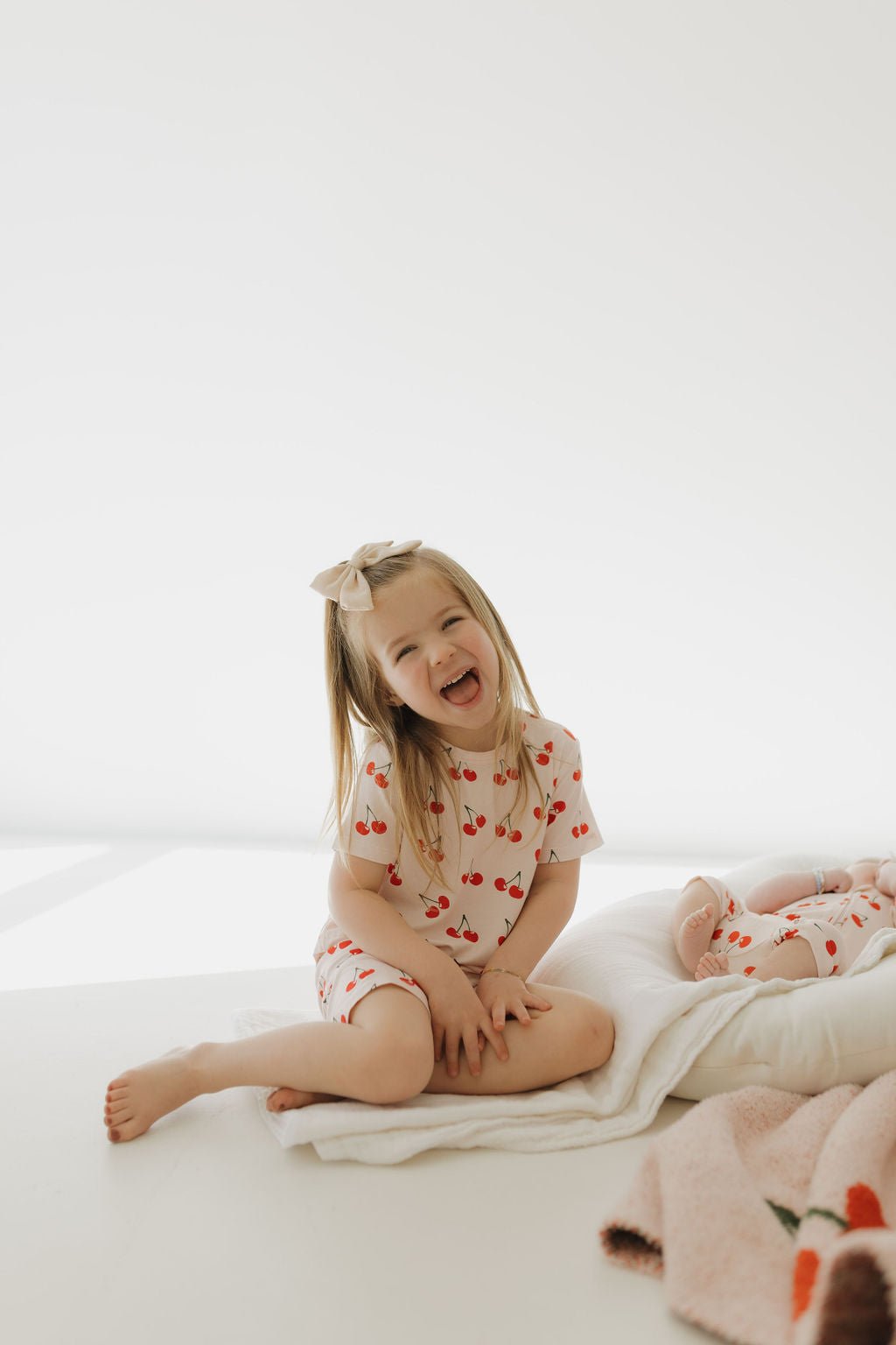 Bamboo Short Set | Cherry Orchard - Tenth & Pine - Short Set - 2/3 Years - forever french baby