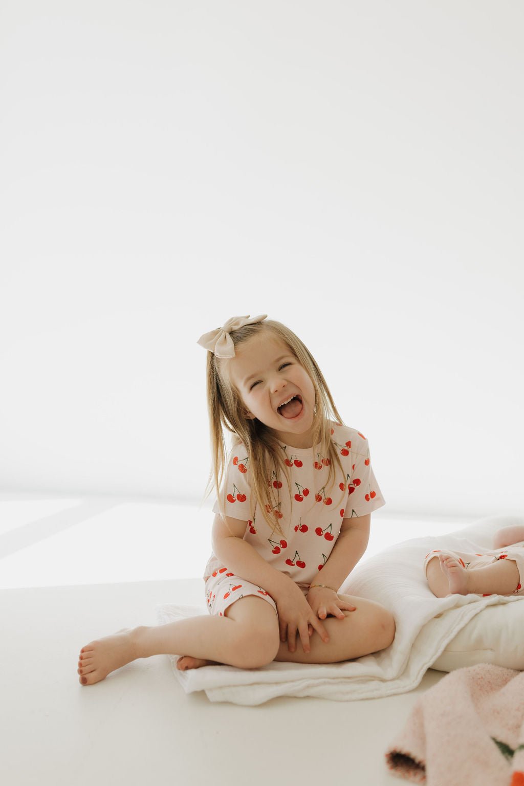 Bamboo Short Set | Cherry Orchard - Tenth & Pine - Short Set - 2/3 Years - forever french baby
