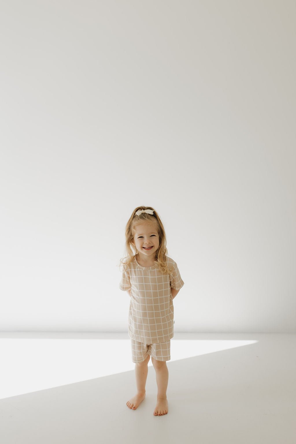 Bamboo Short Set | Grid - Tenth & Pine - Short Set - 2/3 Years - forever french baby