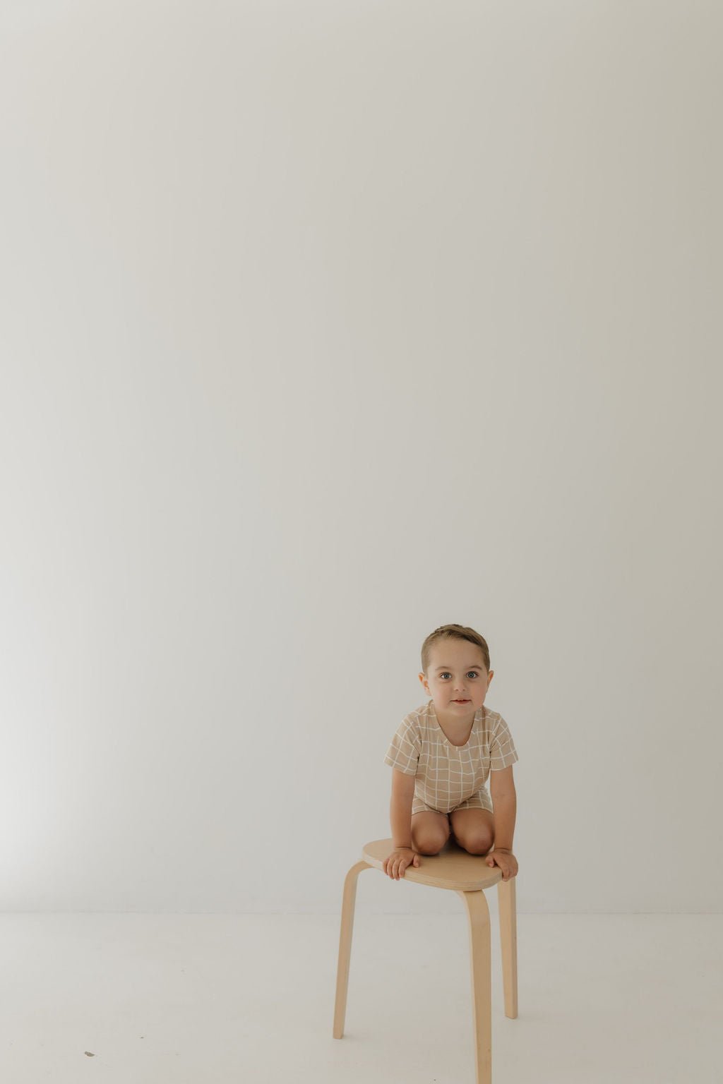 Bamboo Short Set | Grid - Tenth & Pine - Short Set - 2/3 Years - forever french baby
