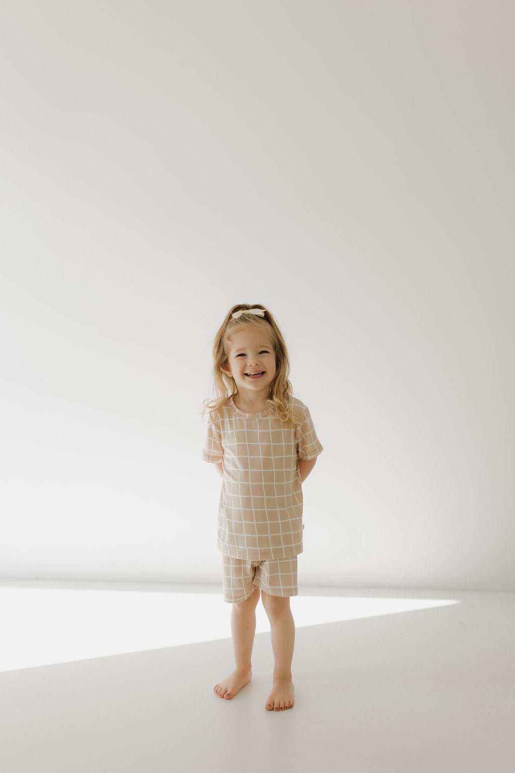 Bamboo Short Set | Grid - Tenth & Pine - Short Set - 2/3 Years - forever french baby