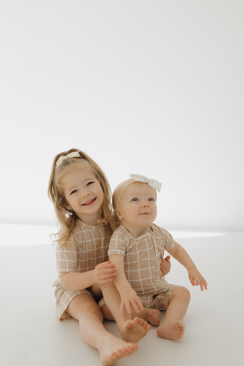 Bamboo Short Set | Grid - Tenth & Pine - Short Set - 2/3 Years - forever french baby
