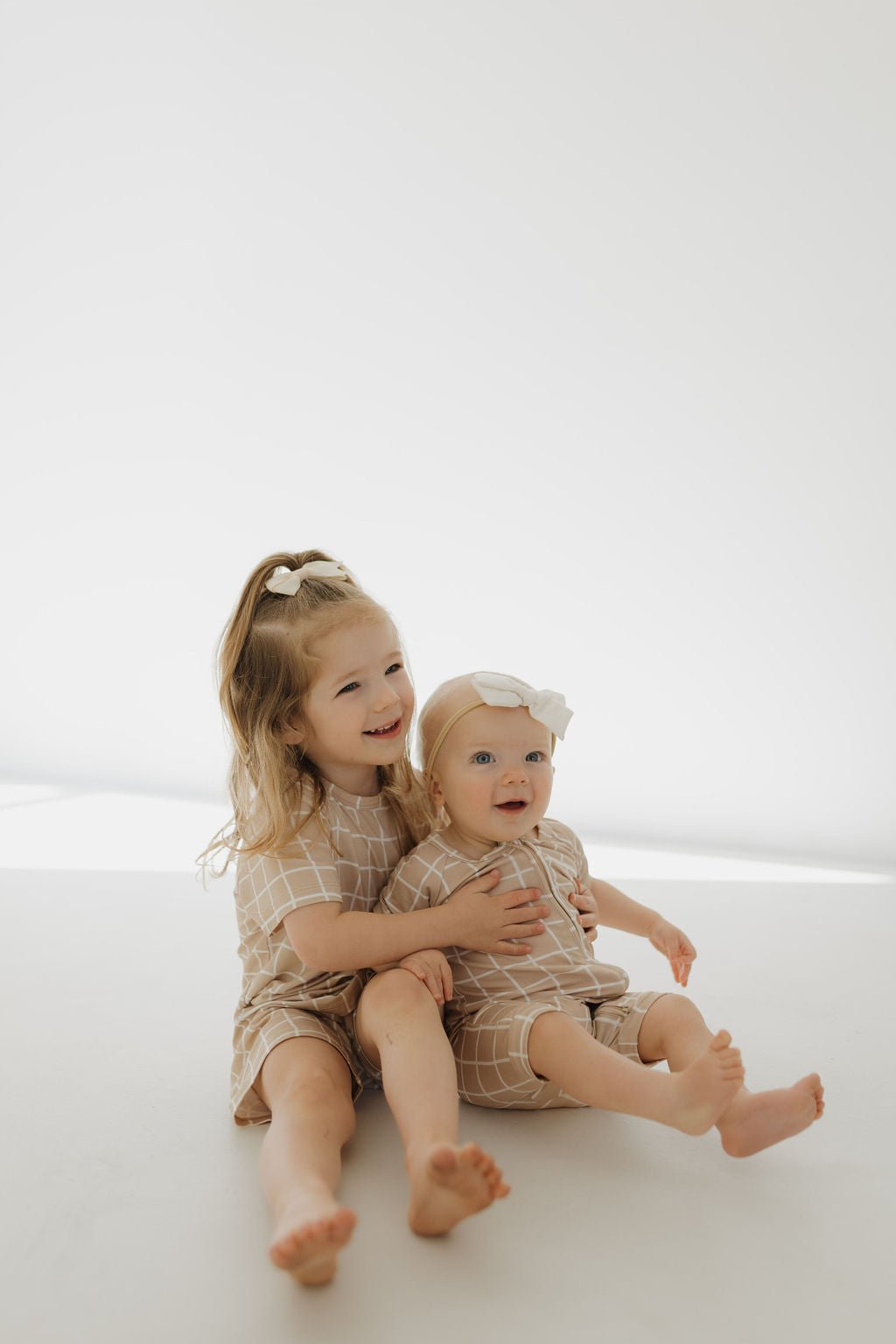 Bamboo Short Set | Grid - Tenth & Pine - Short Set - 2/3 Years - forever french baby