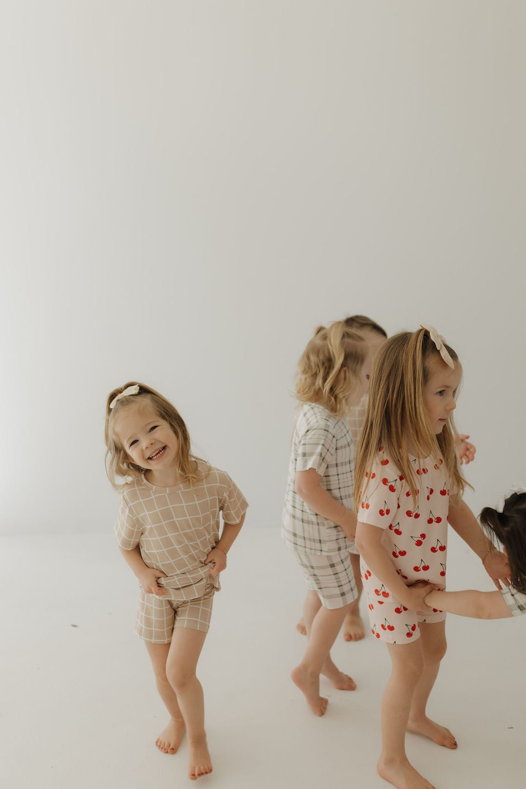 Bamboo Short Set | Grid - Tenth & Pine - Short Set - 2/3 Years - forever french baby
