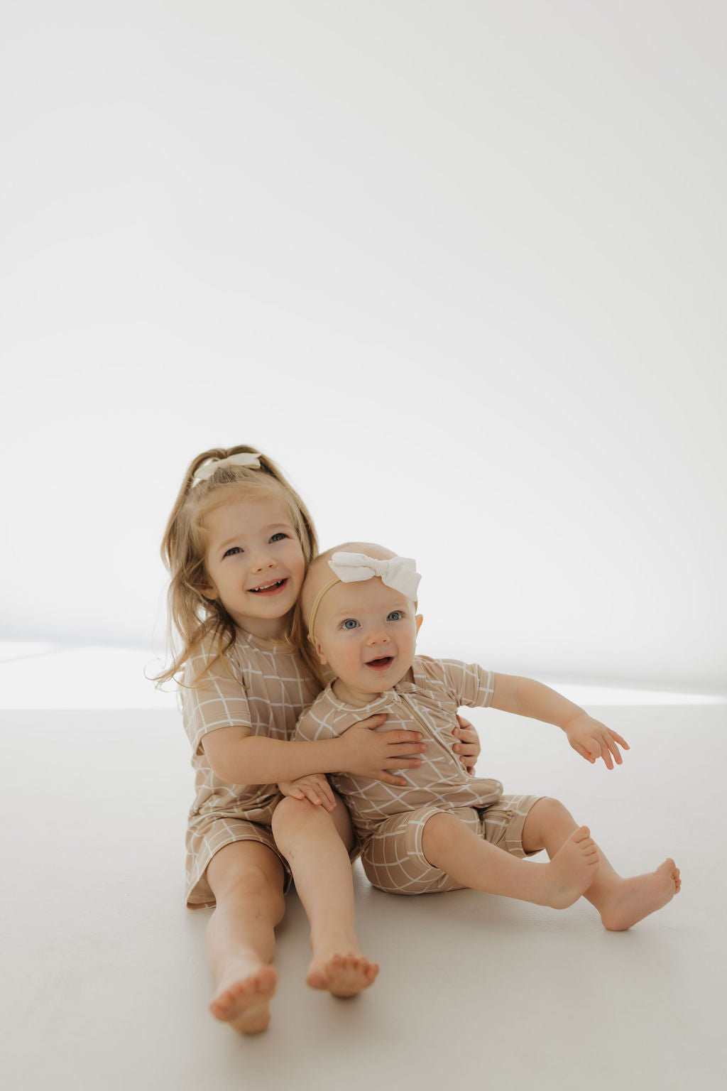 Bamboo Short Set | Grid - Tenth & Pine - Short Set - 2/3 Years - forever french baby