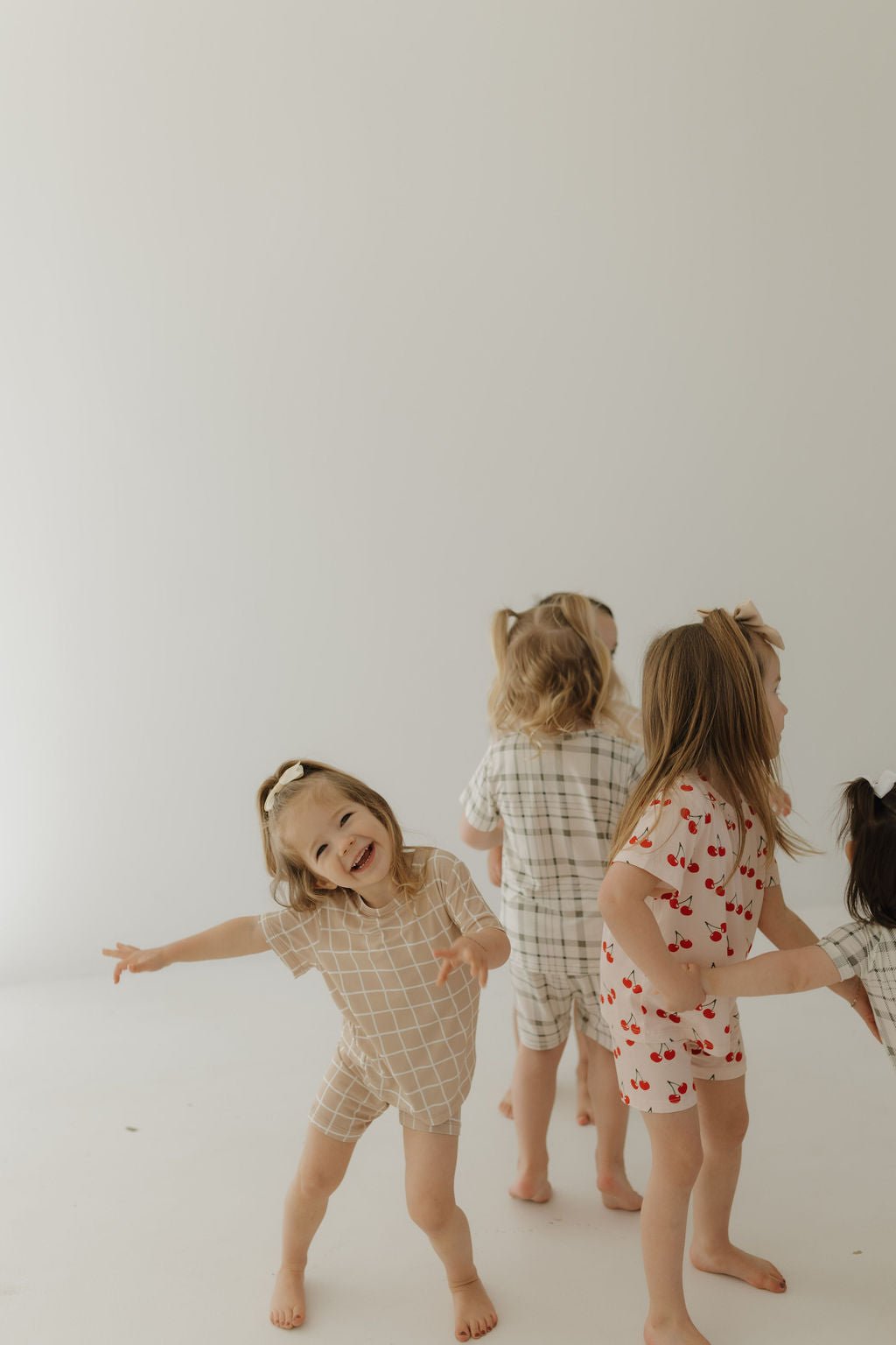 Bamboo Short Set | Grid - Tenth & Pine - Short Set - 2/3 Years - forever french baby