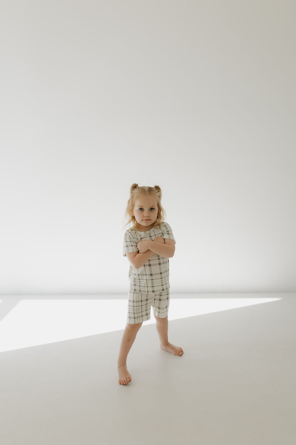Bamboo Short Set | Picnic Plaid - Tenth & Pine - Short Set - 2/3 Years - forever french baby