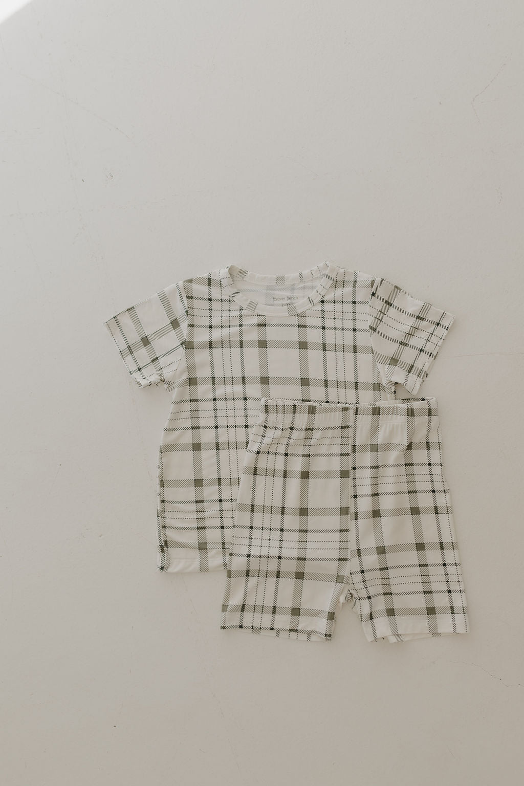 Bamboo Short Set | Picnic Plaid - Tenth & Pine - Short Set - 2/3 Years - forever french baby