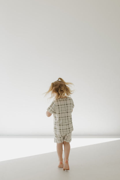 Bamboo Short Set | Picnic Plaid - Tenth & Pine - Short Set - 2/3 Years - forever french baby