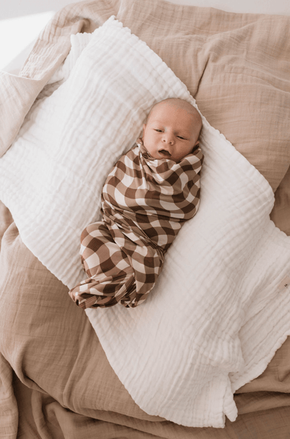 Bamboo Swaddle | Groovy Gingham - Tenth &amp; Pine - 