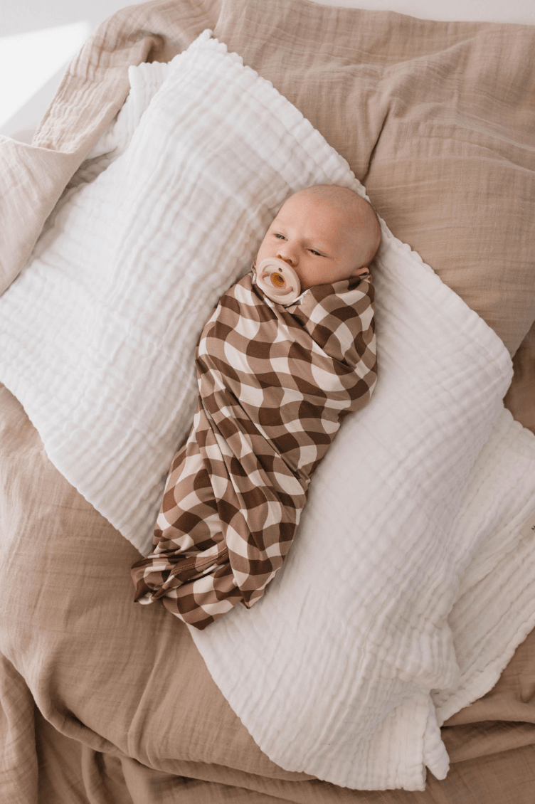 Bamboo Swaddle | Groovy Gingham - Tenth &amp; Pine - 