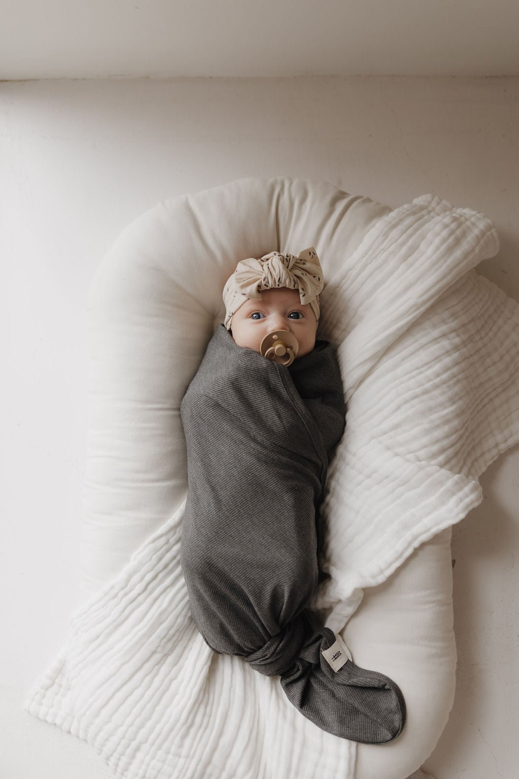 Bamboo Swaddle | Shadow - Tenth &amp; Pine - Bamboo Swaddle - 