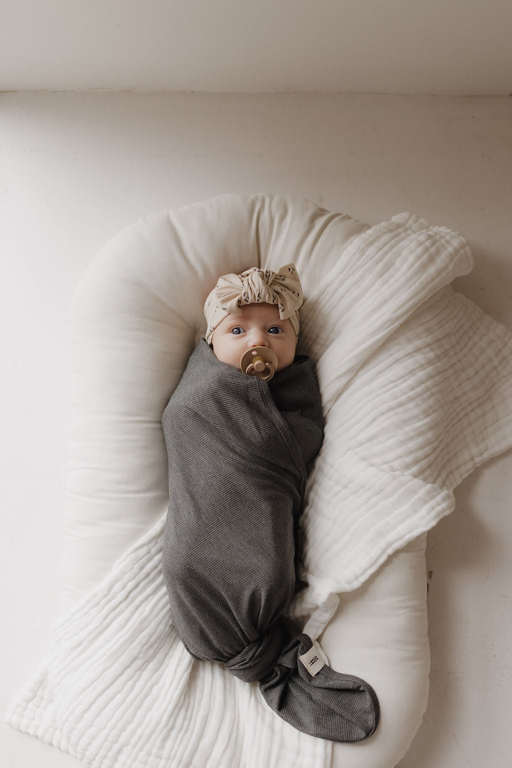 Bamboo Swaddle | Shadow - Tenth &amp; Pine - Bamboo Swaddle - 