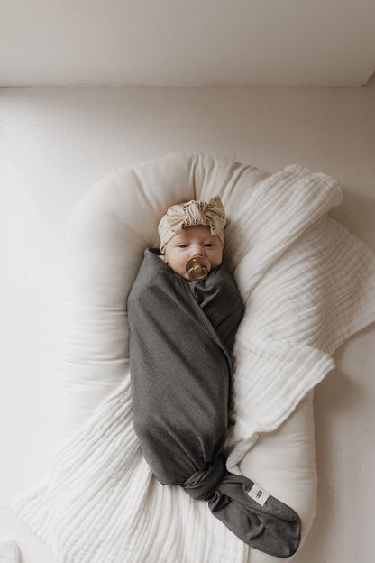 Bamboo Swaddle | Shadow - Tenth &amp; Pine - Bamboo Swaddle - 