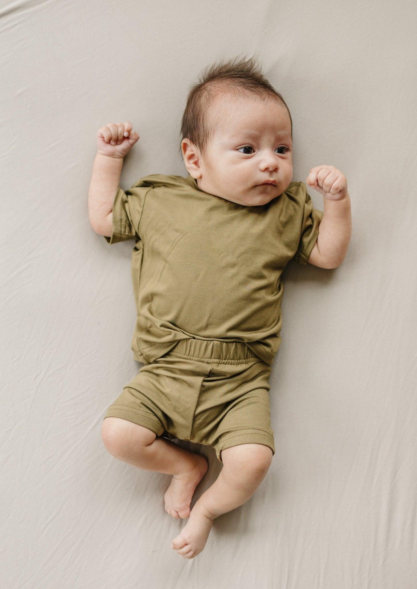 Bamboo Tee &amp; Bike Shorts - sold as separates