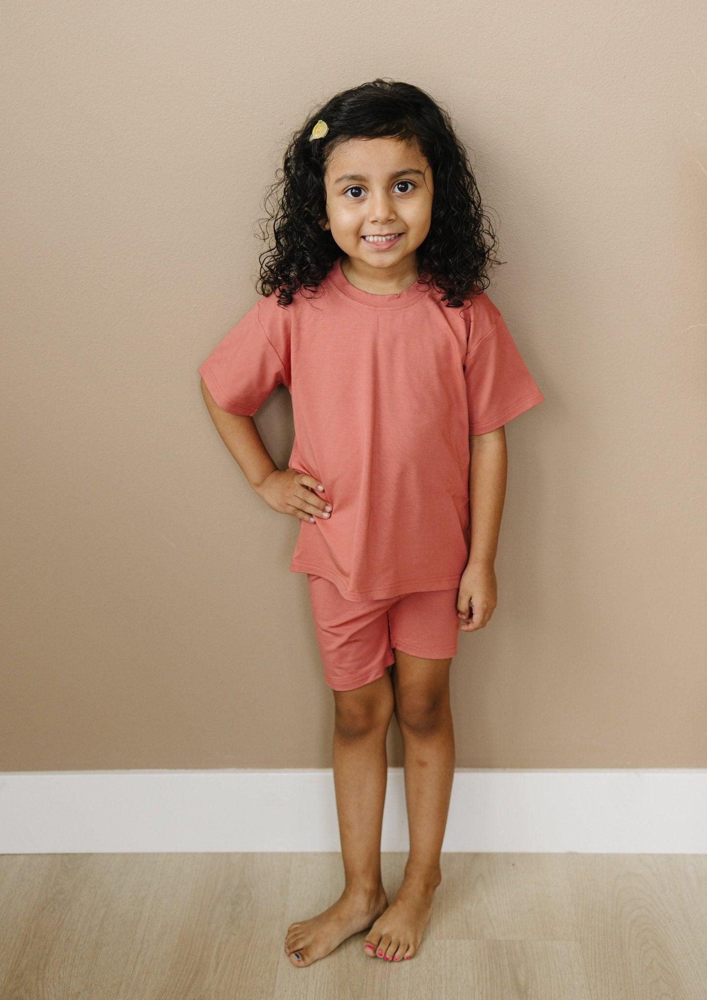 Bamboo Tee &amp; Bike Shorts - sold as separates
