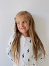 Bamboo Two Piece Pajamas | Black & White Lightning Bolt - Tenth & Pine - pajamas - 2/3 Years