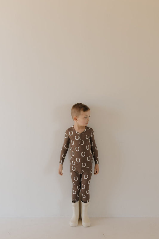 Bamboo Two Piece Pajamas | Giddy Up - Tenth & Pine - Pajamas - 2/3 Years