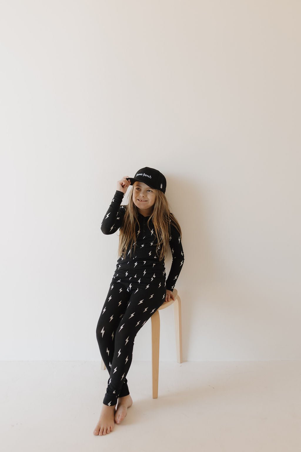 Bamboo Two Piece Pajamas | Midnight Lightning Bolt - Tenth &amp; Pine - Pajamas - 2/3 Years