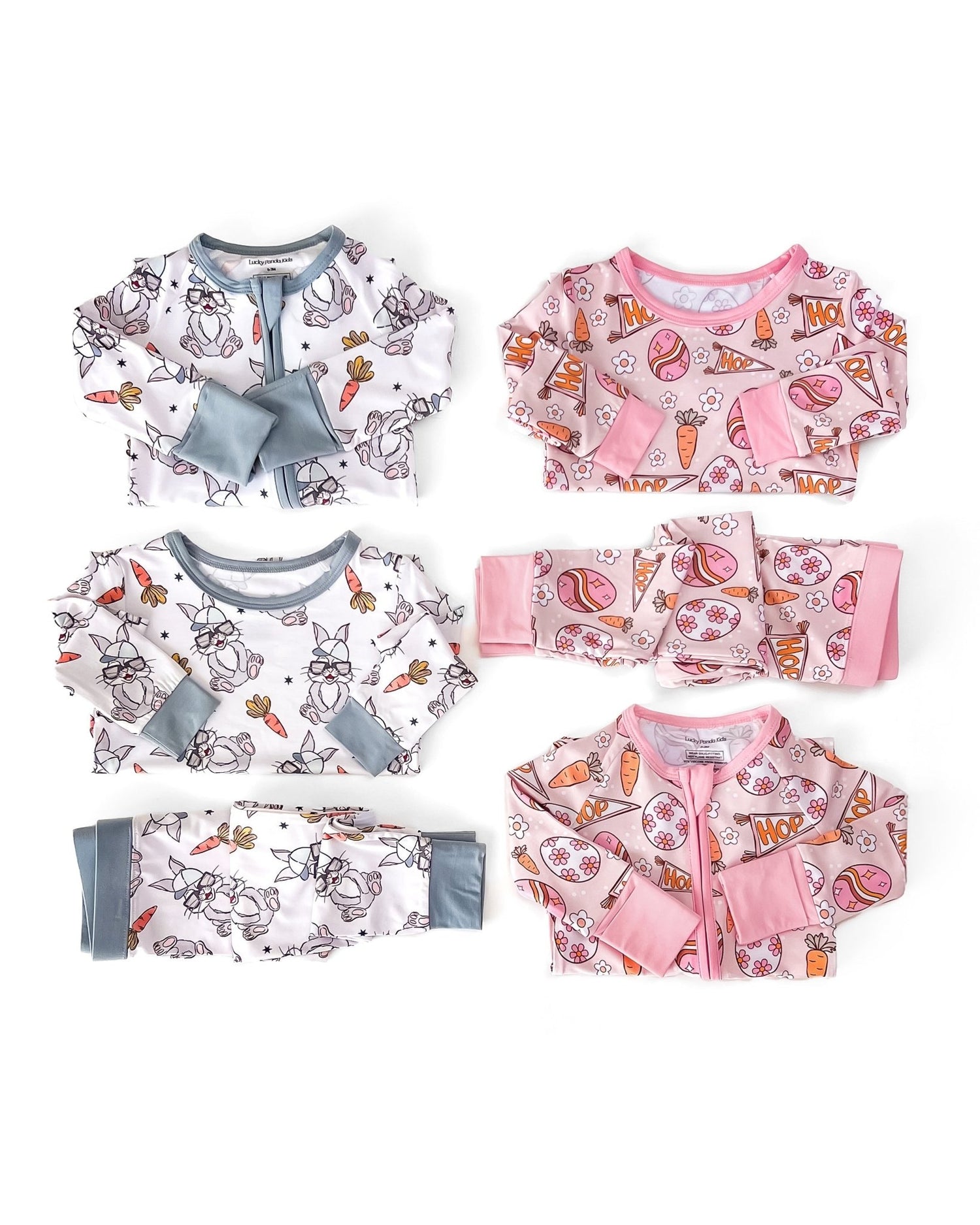 Bamboo Two Piece Set | Easter Hop - Tenth &amp; Pine - Romper - 18 - 24M