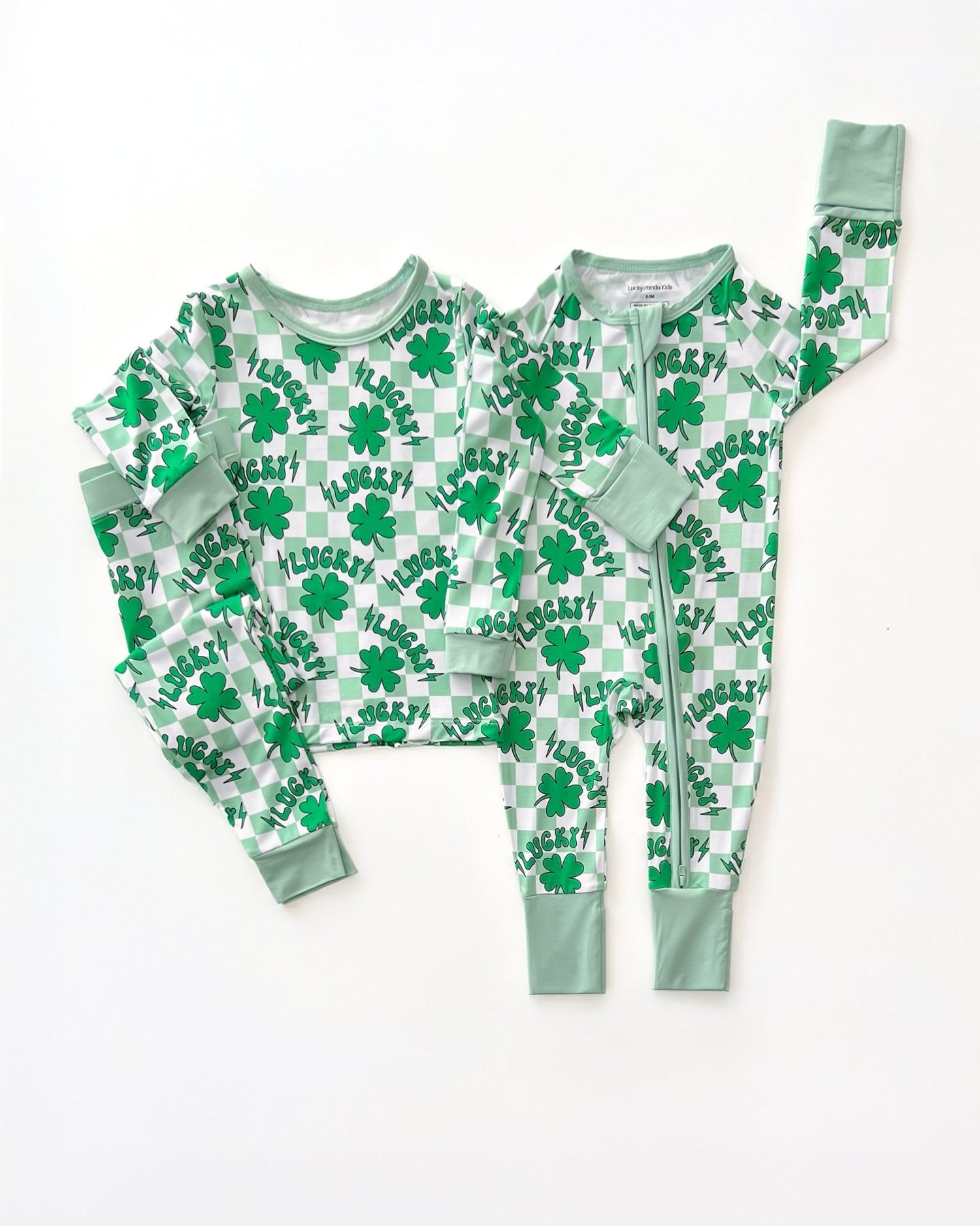 Bamboo Two Piece Set | Lucky Shamrock - Tenth &amp; Pine - Romper - 18 - 24M