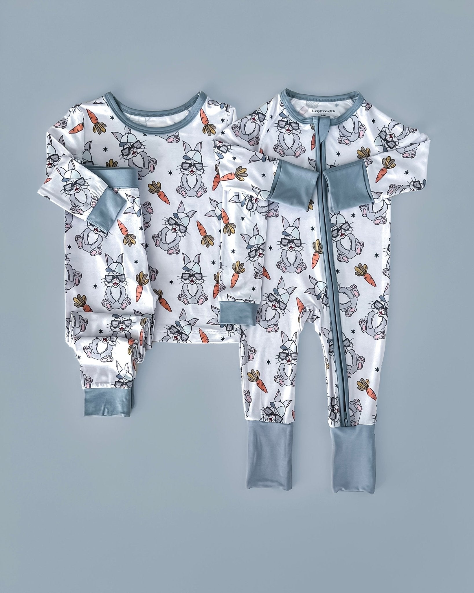 Bamboo Two Piece Set | Rad Bunny - Tenth &amp; Pine - Romper - 18 - 24M