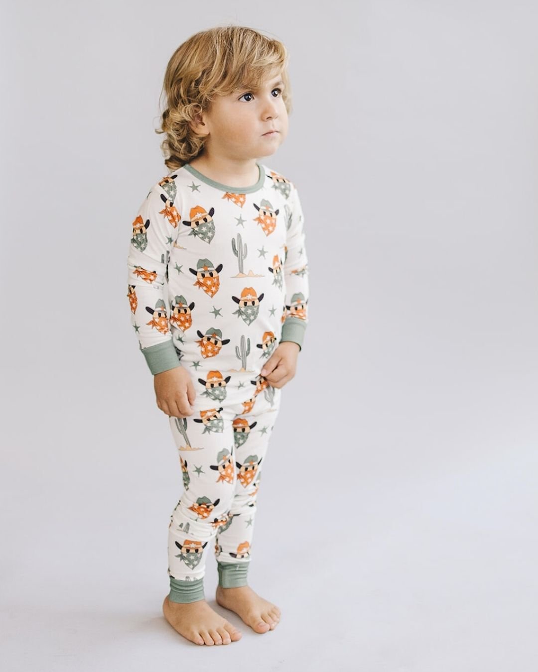 Bamboo Two Piece Set | Smiley Cowboy - Tenth &amp; Pine - Romper - 2T