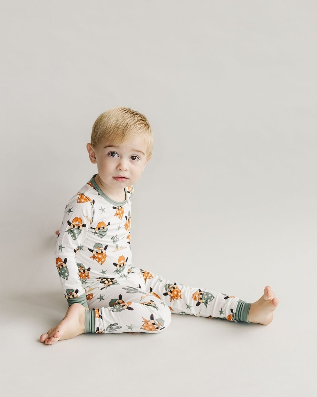 Bamboo Two Piece Set | Smiley Cowboy - Tenth &amp; Pine - Romper - 2T