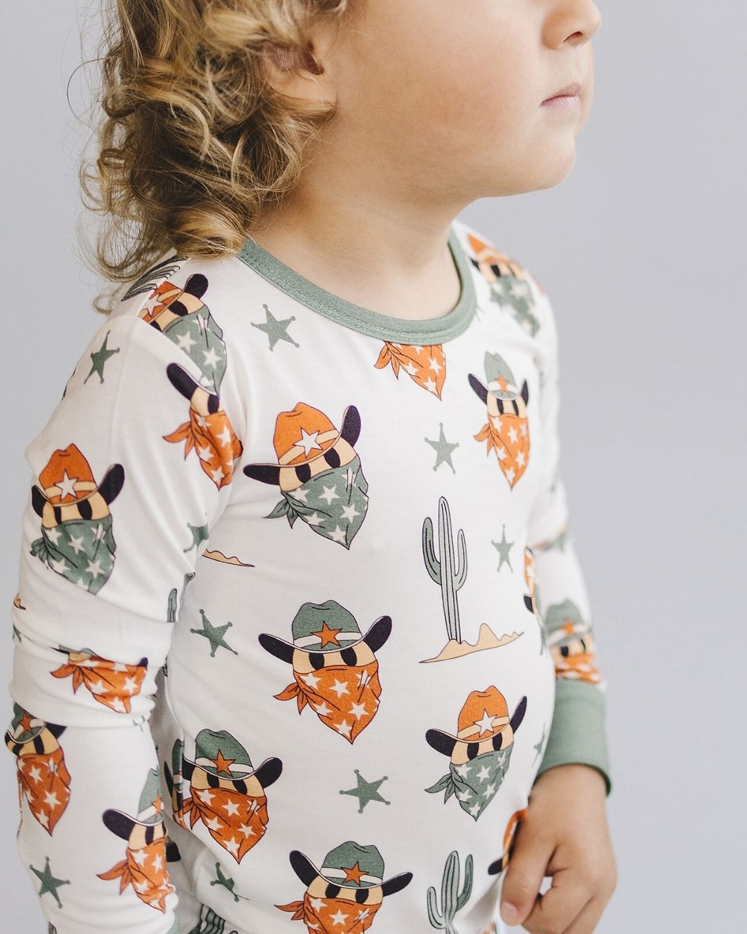 Bamboo Two Piece Set | Smiley Cowboy - Tenth &amp; Pine - Romper - 2T