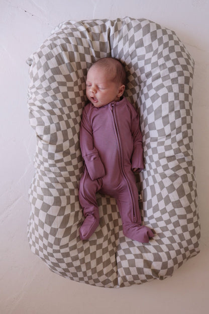 Bamboo Zip Pajamas | Amethyst - Tenth &amp; Pine - pajamas - Newborn