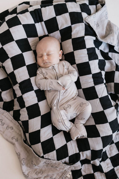 Bamboo Zip Pajamas | Arm Day - Tenth &amp; Pine - Baby clothing - Newborn