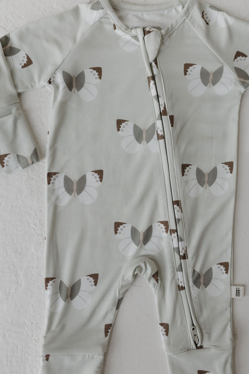 Bamboo Zip Pajamas | Butterflies - Tenth & Pine - Pajamas - Newborn