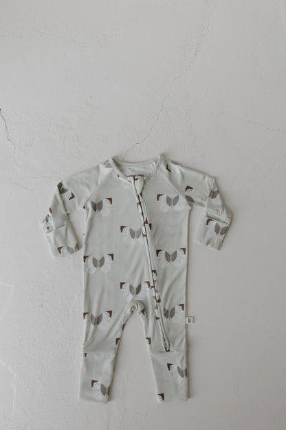 Bamboo Zip Pajamas | Butterflies - Tenth & Pine - Pajamas - Newborn