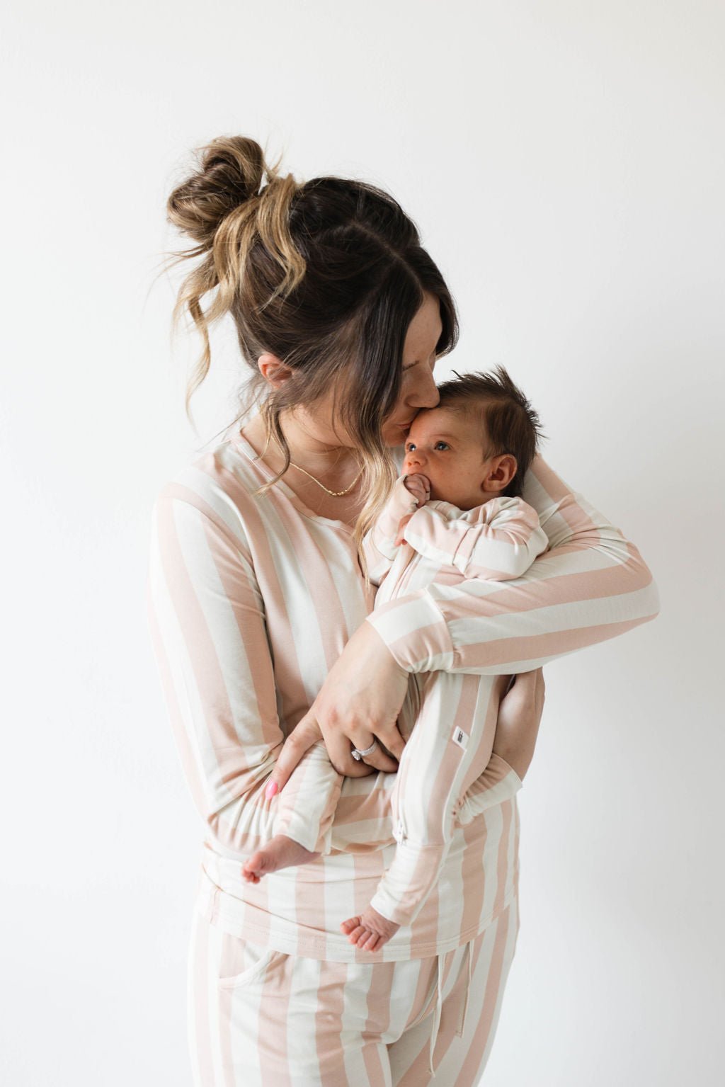 Bamboo Zip Pajamas | Candy Stripe - Tenth &amp; Pine - Newborn