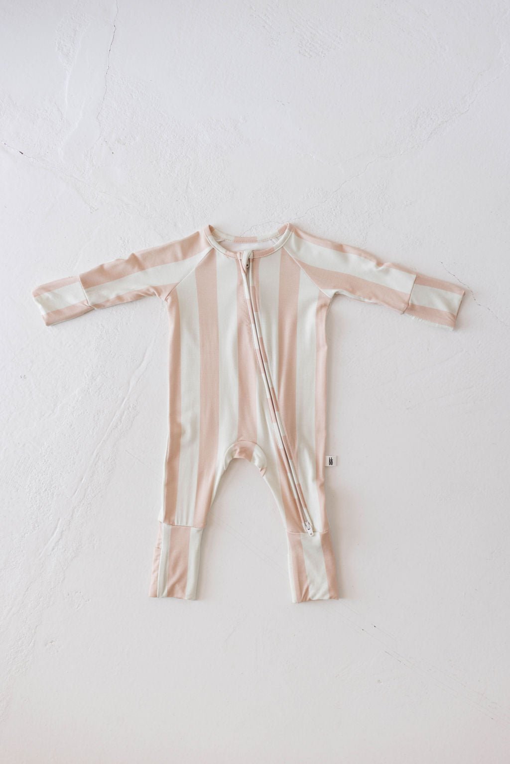 Bamboo Zip Pajamas | Candy Stripe - Tenth &amp; Pine - Newborn